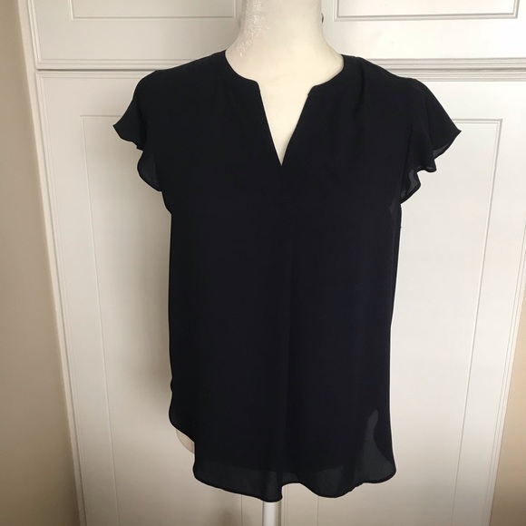 J. Crew Tops - J Crew Ruffle Short Sleeve Top